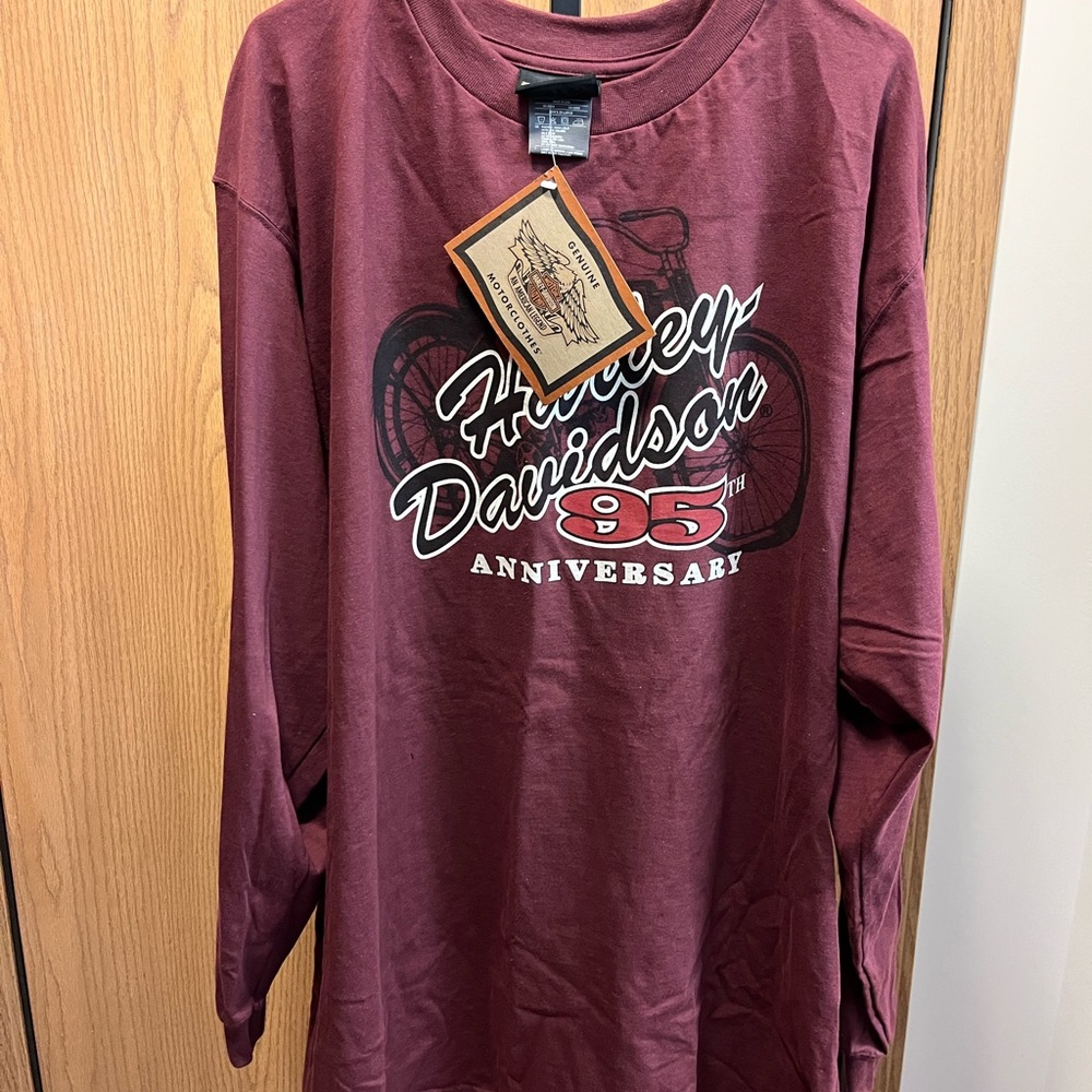Vintage Harley-Davidson 95th Anniversary Long Sleeve Tee.

Deadstock